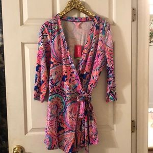 Lilly Pulitzer karlie wrap romper